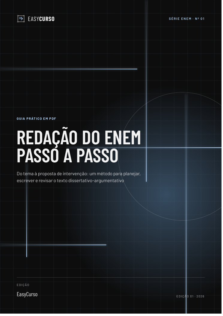 Capa do material Redação do ENEM Passo a Passo